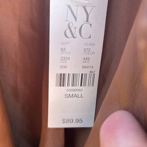 NY Co. Faux Leather Jacket - Picture 2 of 2